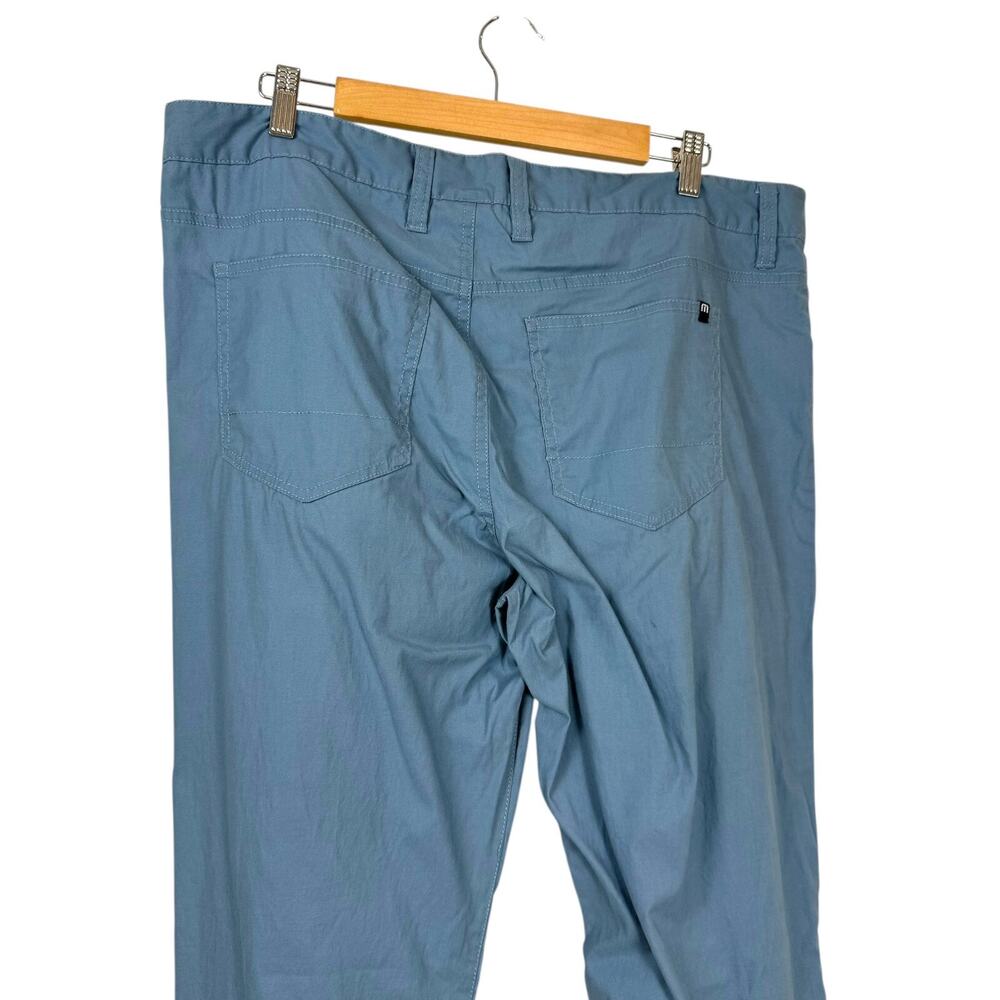 Travis Mathew Pants Mens 38x32 Blue Golf Back to Business Tencel Cotton - Picture 6 of 11